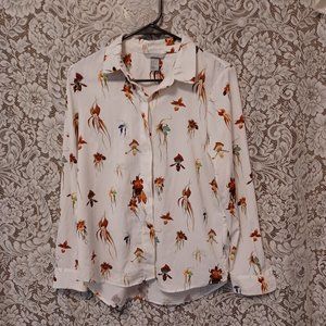 H&M Orchid Botanical Button Up, 8
